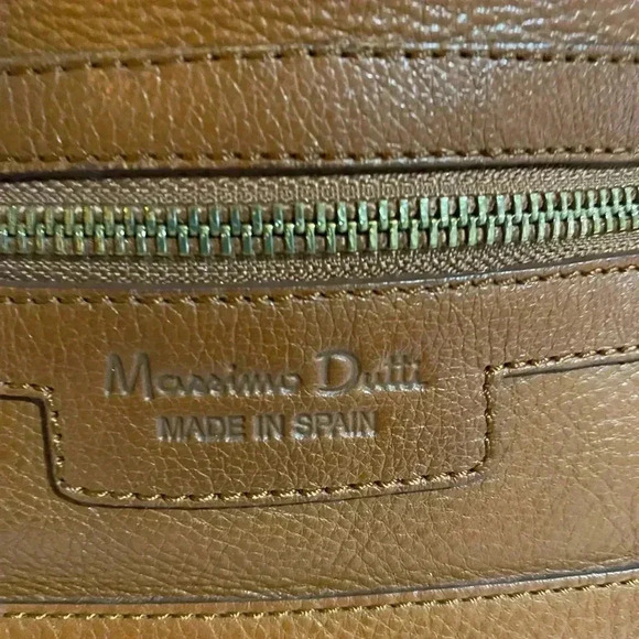 Massimo dutti brown leather crossbody handbag - Picture 8 of 15